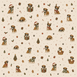 Boxer kerst stof eigen collectie
