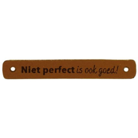 Leren Label niet perfect is ook goed 7x1 cm