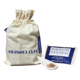 Rhassoul Clay 4x50g sachets - Calico Bag