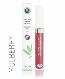 100% Pure Organic Lip Gloss - Mulberry