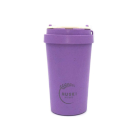Eco-friendly reusable travel cup in violet - 400ml