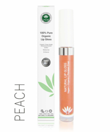100% Pure Organic Lip Gloss: Peach