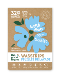 Wash strips Fragrance free 32 washes