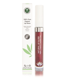 100% Pure Organic Lip Gloss - Plum