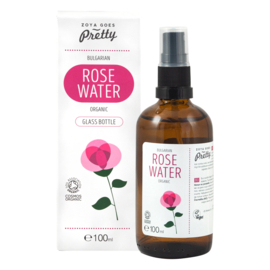 Organic Bulgarian Rose Water Glass Bottle 100ml