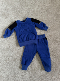 Baby jongens 2 delig setje Blauw "Little Boss"