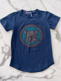 Jongens t-shirt | Shirt voor jongens Blauw met een leeuwen logo