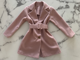 Meisjes manteljas met tasje "Roze"