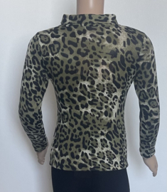 Meisjes trui | Longsleeve "Panterprint Groen"