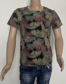 Jongens t-shirt | Shirt voor jongens "Bladeren print"