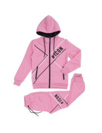 Meisjes Trainingspak | Joggingpak Icon Roze