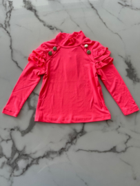 Meisjes shirt | longsleeve | trui "Neon Roze"