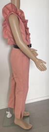 Meisjes Jumpsuit "Oud Roze" inclusief tasje en riem