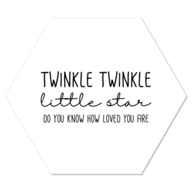 Muurhexagon Twinkle twinkle little star