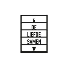 4 de liefde samen..