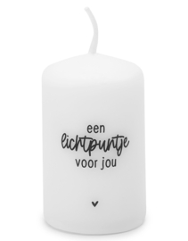 Zoedt Mini kaarsje met tekst 'Een lichtpuntje voor jou'