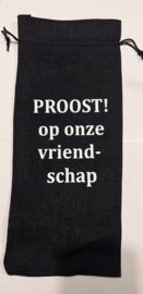 Wijnzak "Proost op onze vriendschap"