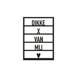 Dikke x van mij..