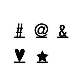 Element symbool "hashtag"