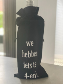 Wijnzak "We hebben iets te 4-en"