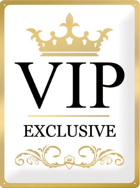 "VIP Exclusive" Special edition - Metalen wandbord in Reliëf 30 x 40 cm