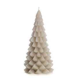 Kerstboom kaars - klein - 6 x 12cm (in 3 kleuren)