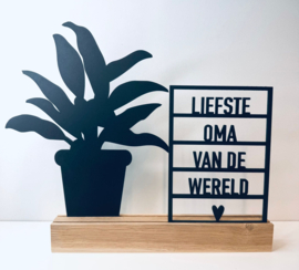 Liefste oma + plant 3 (Kant en klaar)