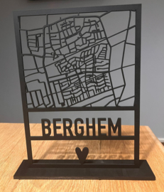 Houten plattegrond Berghem maat M