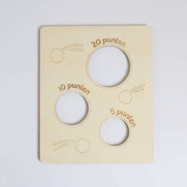 Gooi spelletje met 3 gaten