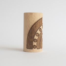 Houten roller - Regenboog