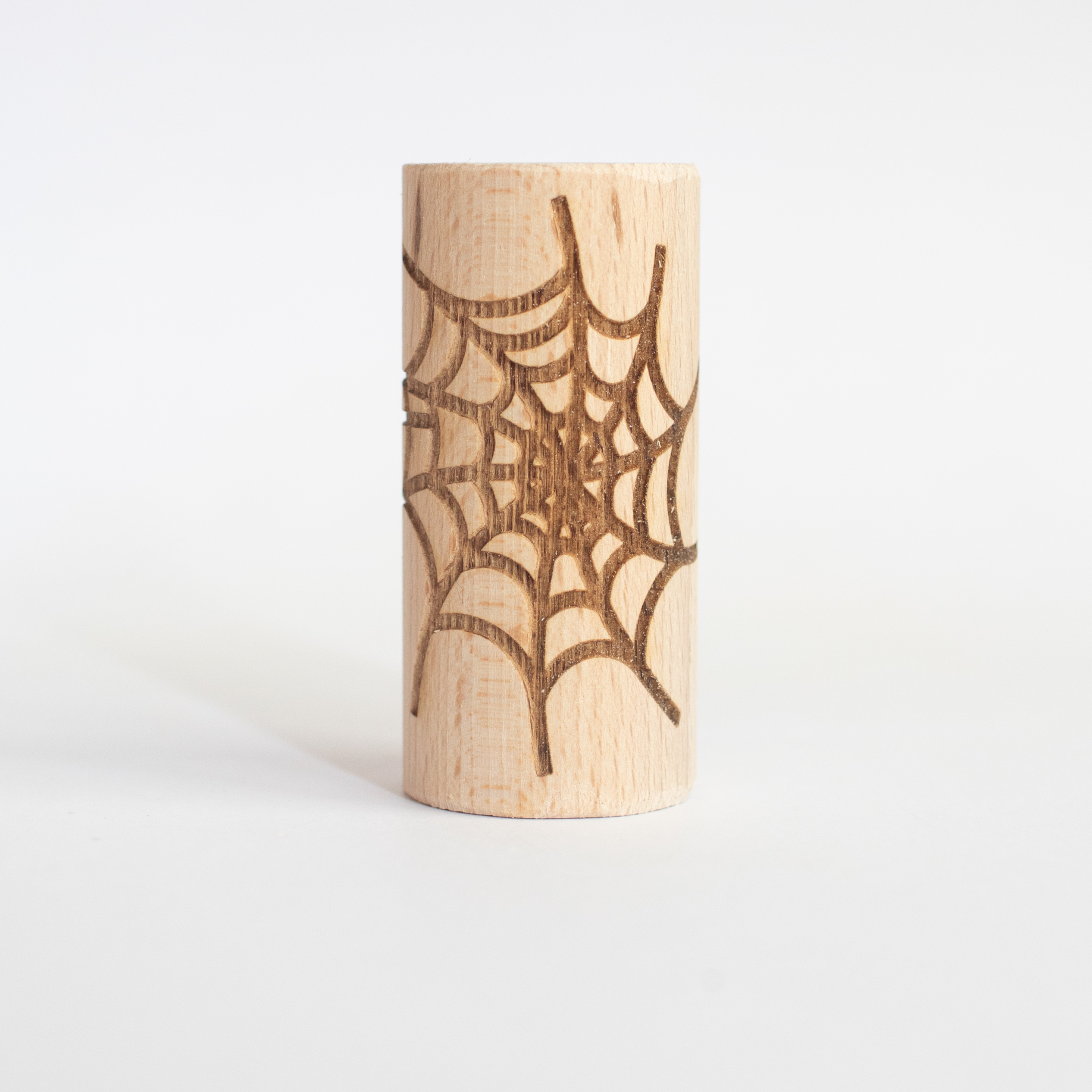 Houten roller - Spinnenweb