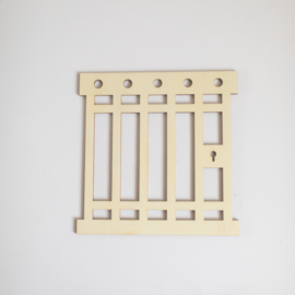 Gevangenis tralies van hout