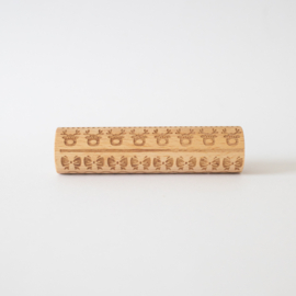 Houten roller - Kerstpatroon