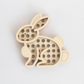 Houten zeefje - Konijn