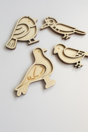 Speeltray miniset - Vogels