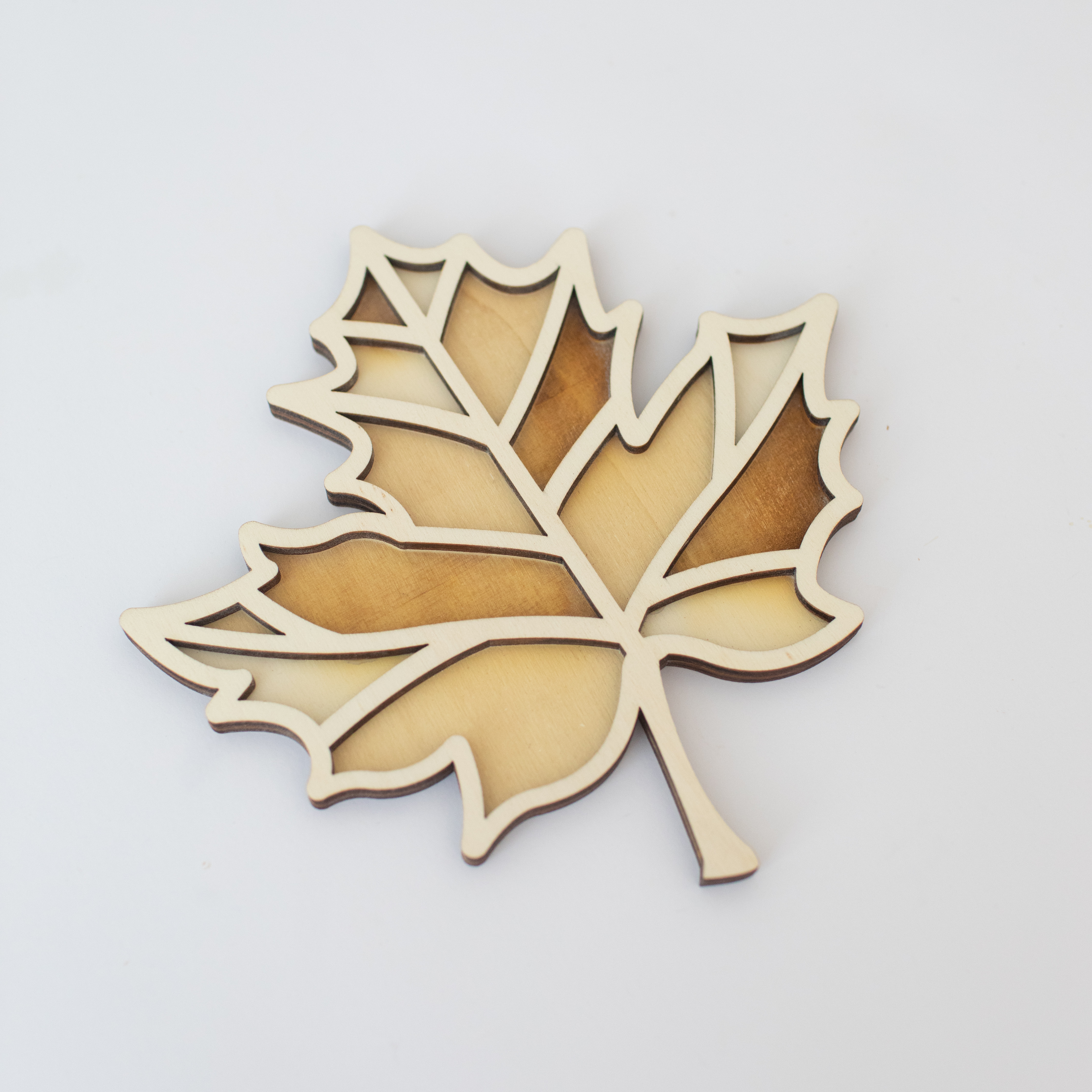 Houten speeltray - Herfstblad