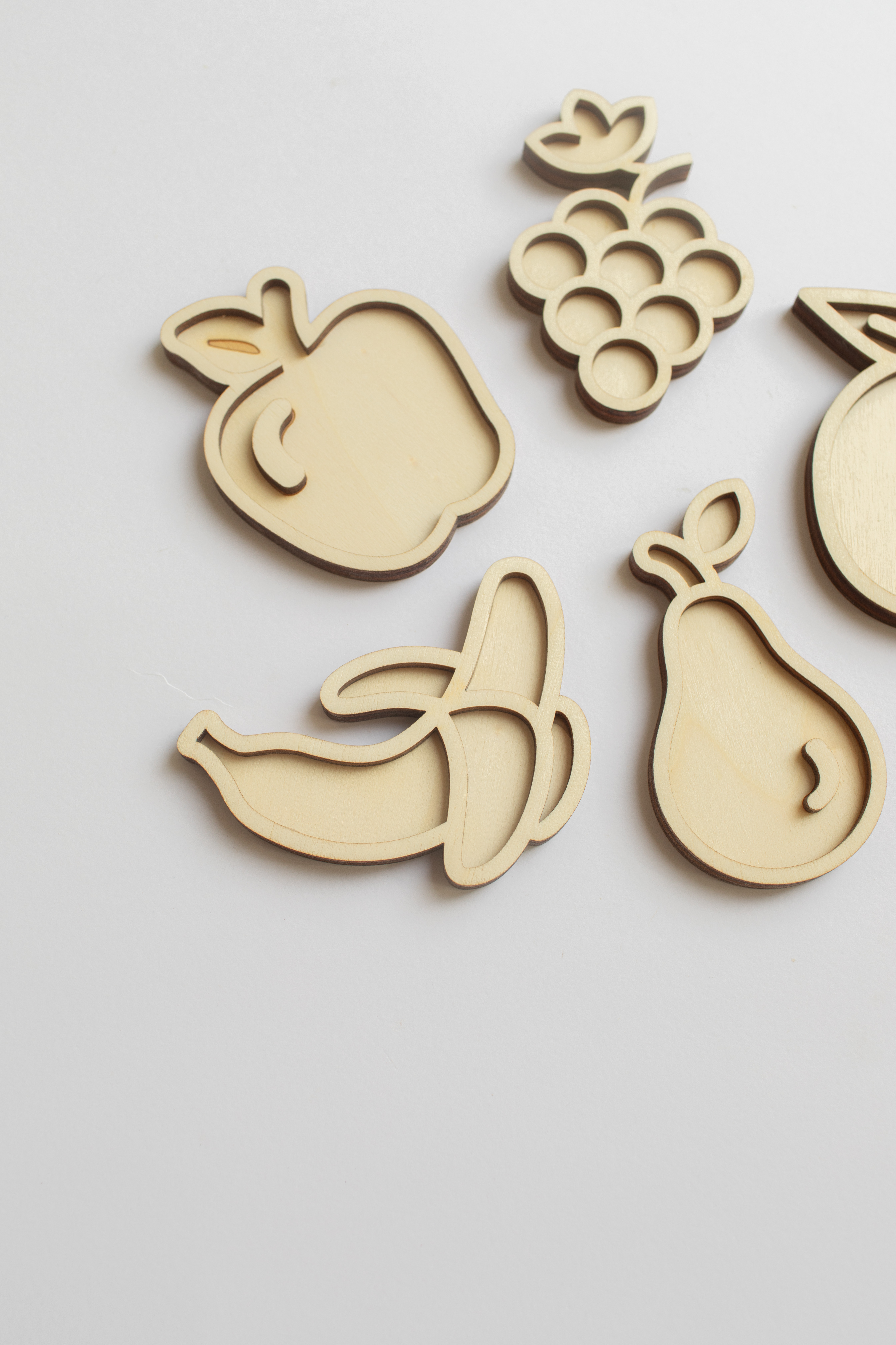 Houten minispeeltrayset - Fruit