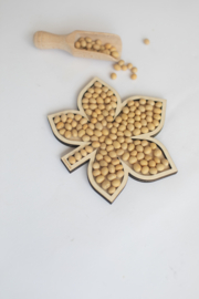 Houten speeltray - Herfstblad -