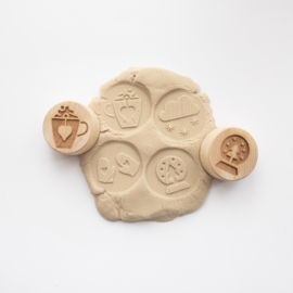 Houten stempelset -  De winter set 2