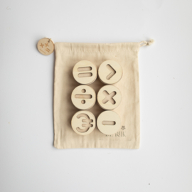Houten stempelset - Rekenen -