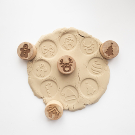 Houten stempelset - Kerstmis