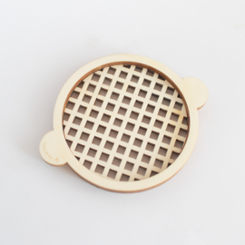 Houten zeefje - Standaard rond