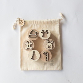 Houten stempelset - Kerst -