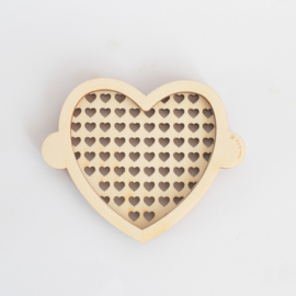 Houten zeefje - Hartje