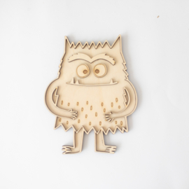 Houten speeltray - Het kleurenmonster -