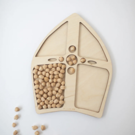 Houten speeltray - Mijter -