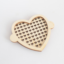 Houten zeefje - Hartje
