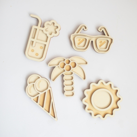 Houten minispeeltrayset - De zomer!
