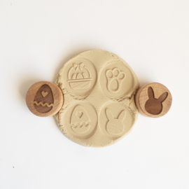 Houten stempelset - Pasen set 1