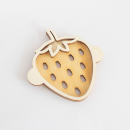 Houten zeefje - Aardbei